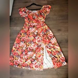 Floral Summer Slit Dress